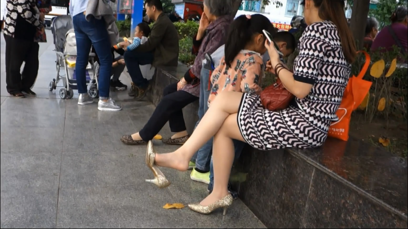 Dangling Chance Carrier Woman